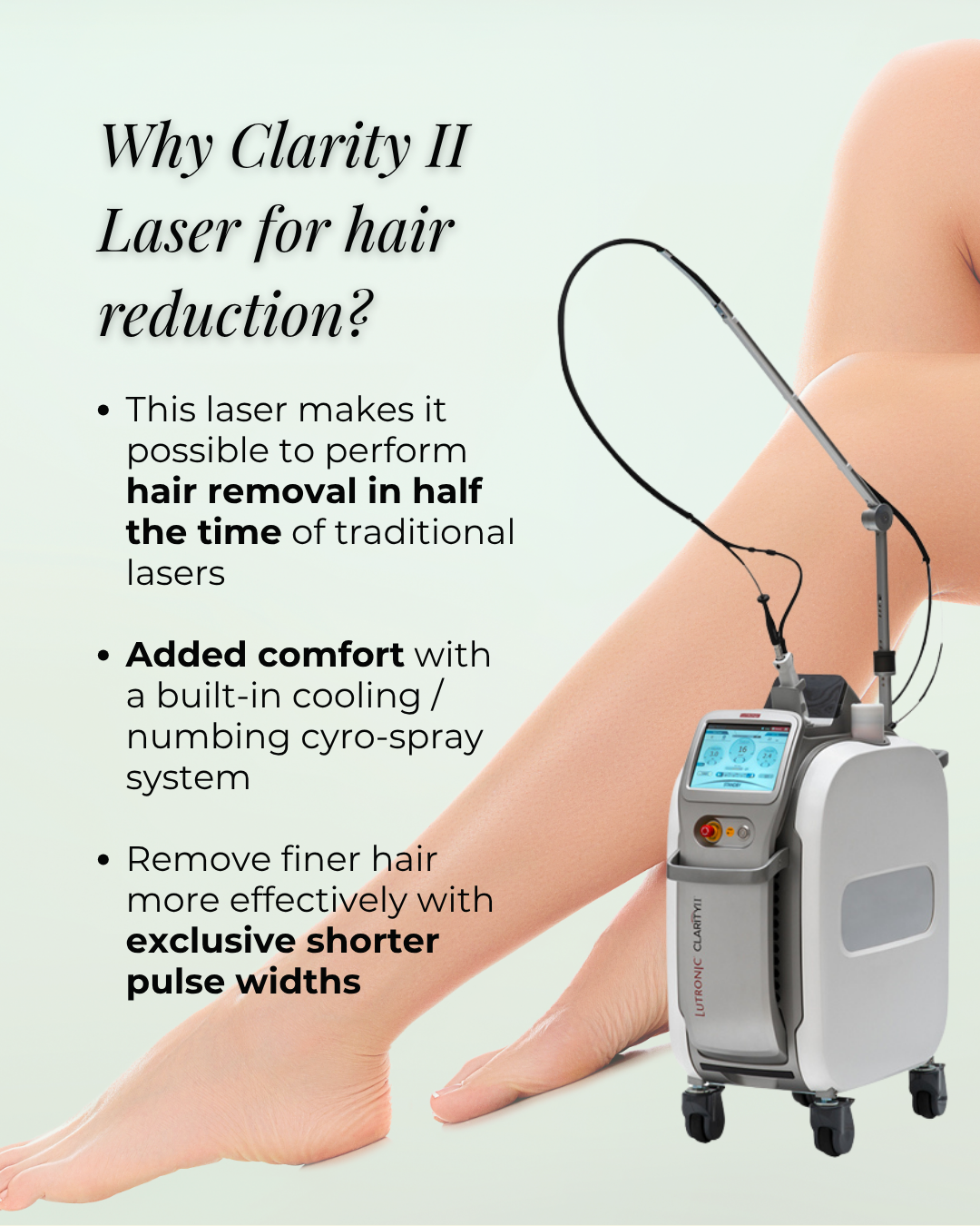 Why clarity II laser for laser hair reduction